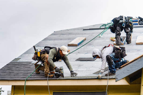 Professional Gutter Installation technician working in Diamond, MO